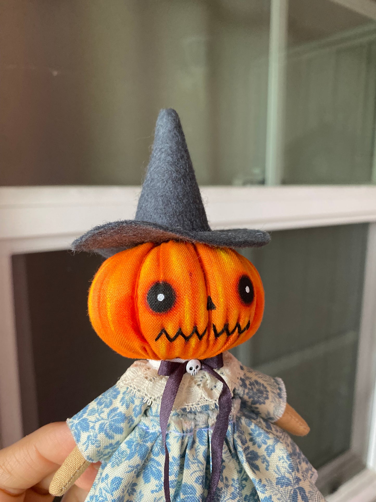 Small Pumpkin Witch doll