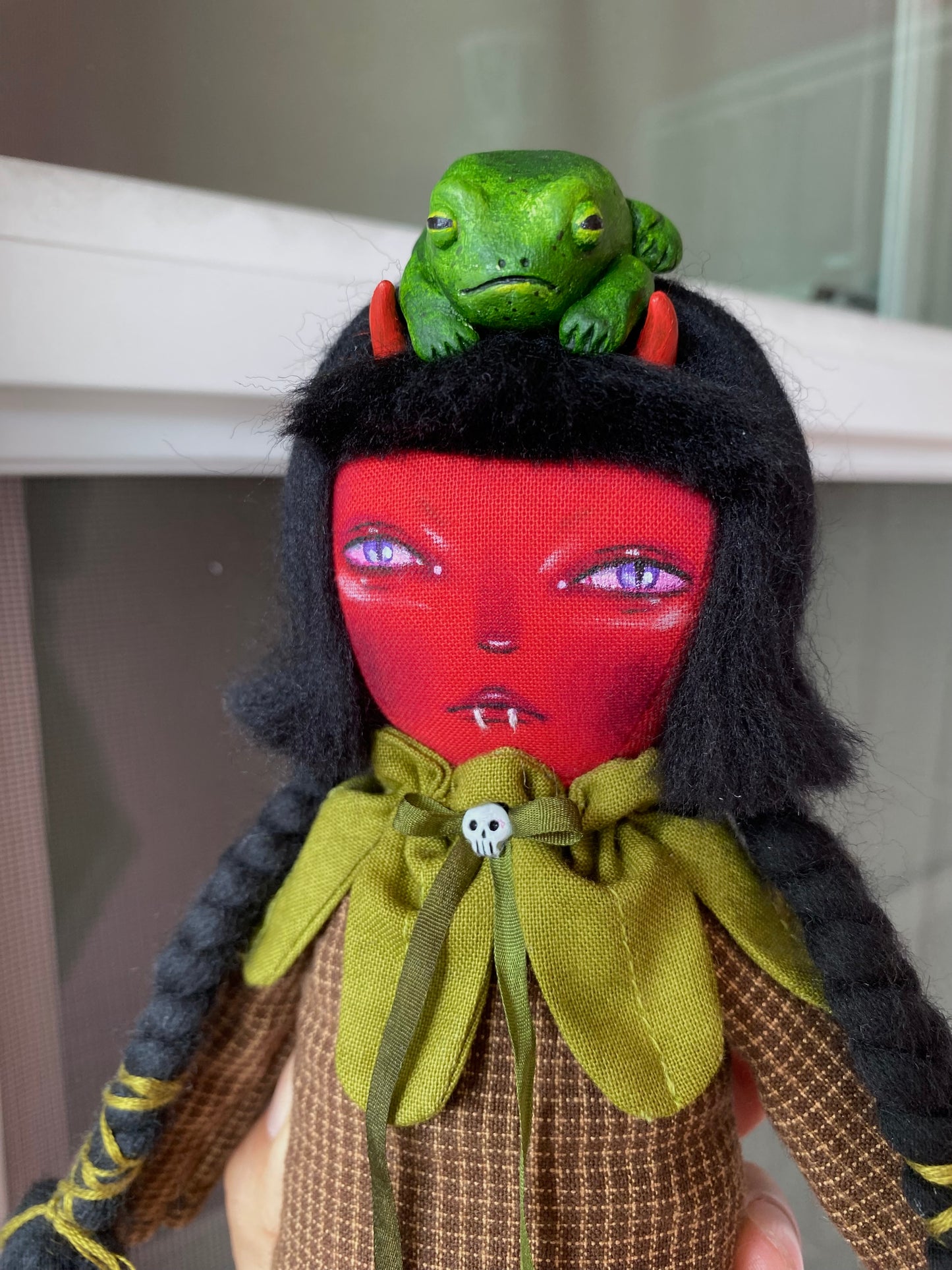 Handmade Woodland Demon Doll