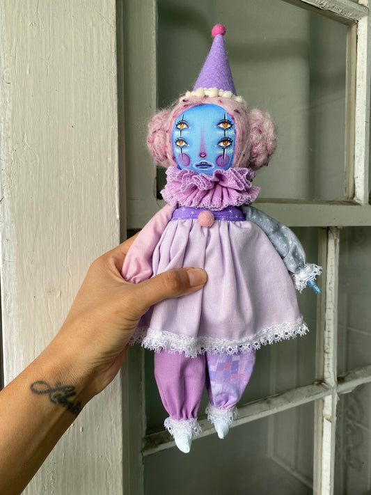 Handmade trick or treat Clown Doll