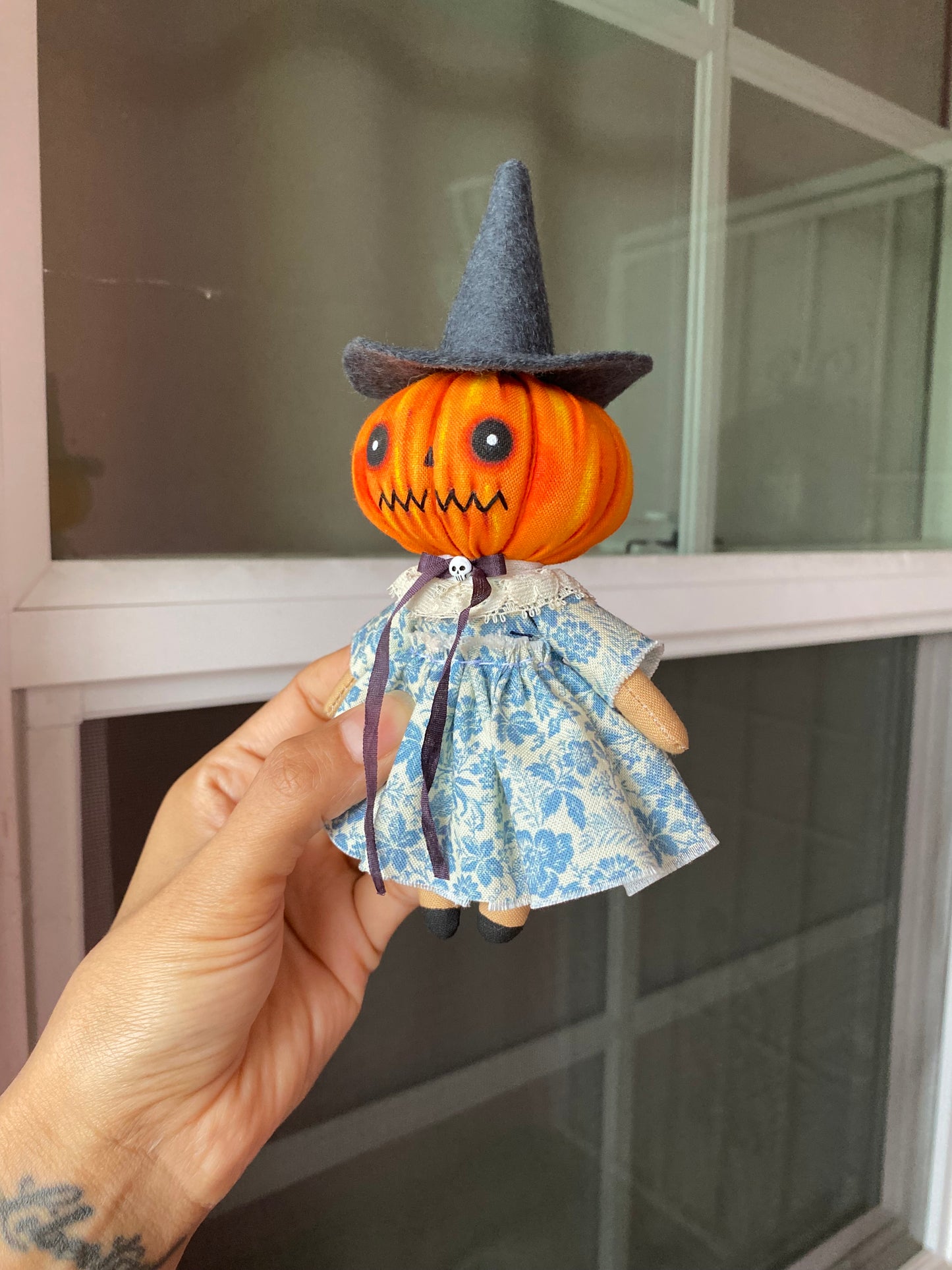 Small Pumpkin Witch doll