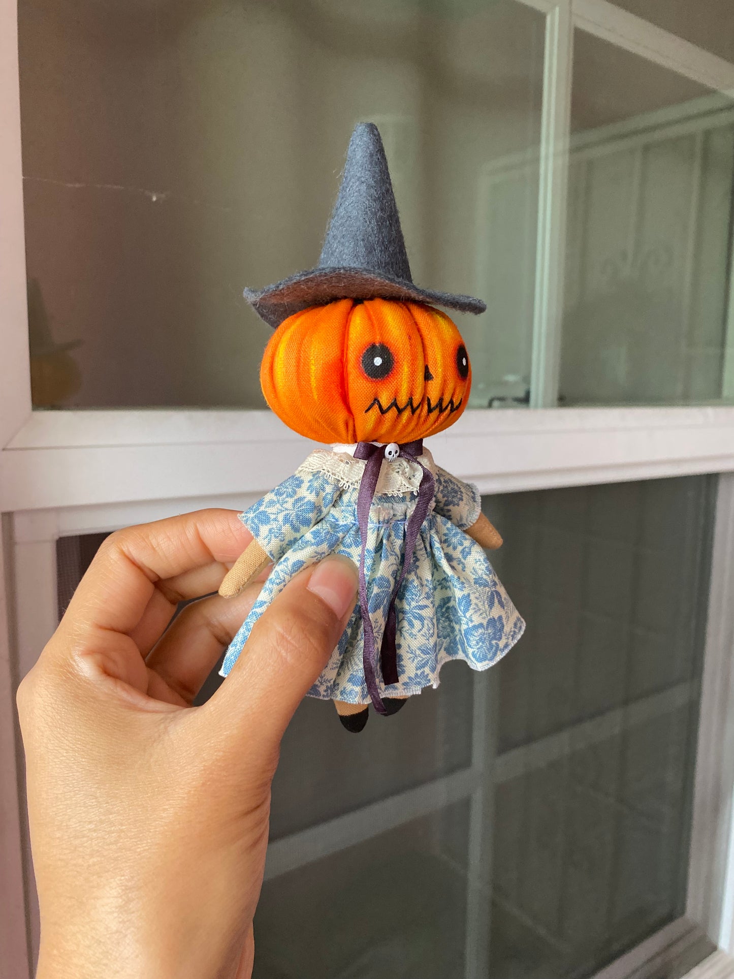 Small Pumpkin Witch doll