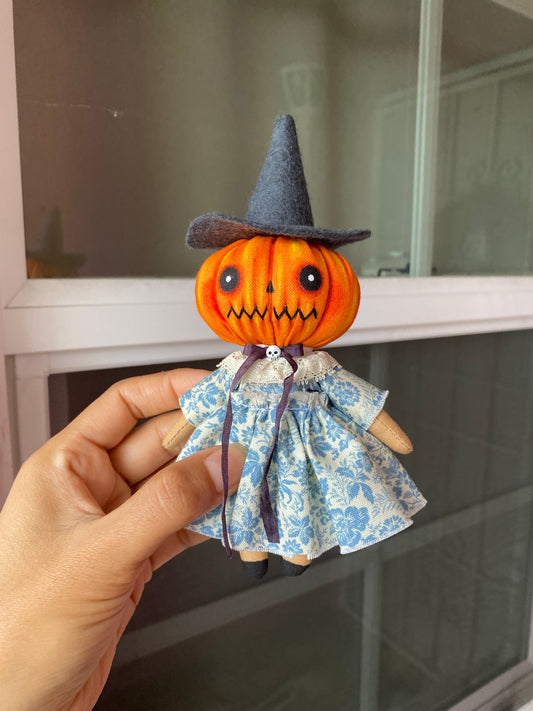 Small Pumpkin Witch doll