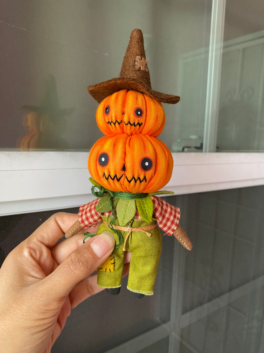 Small Double Pumpkin Head doll