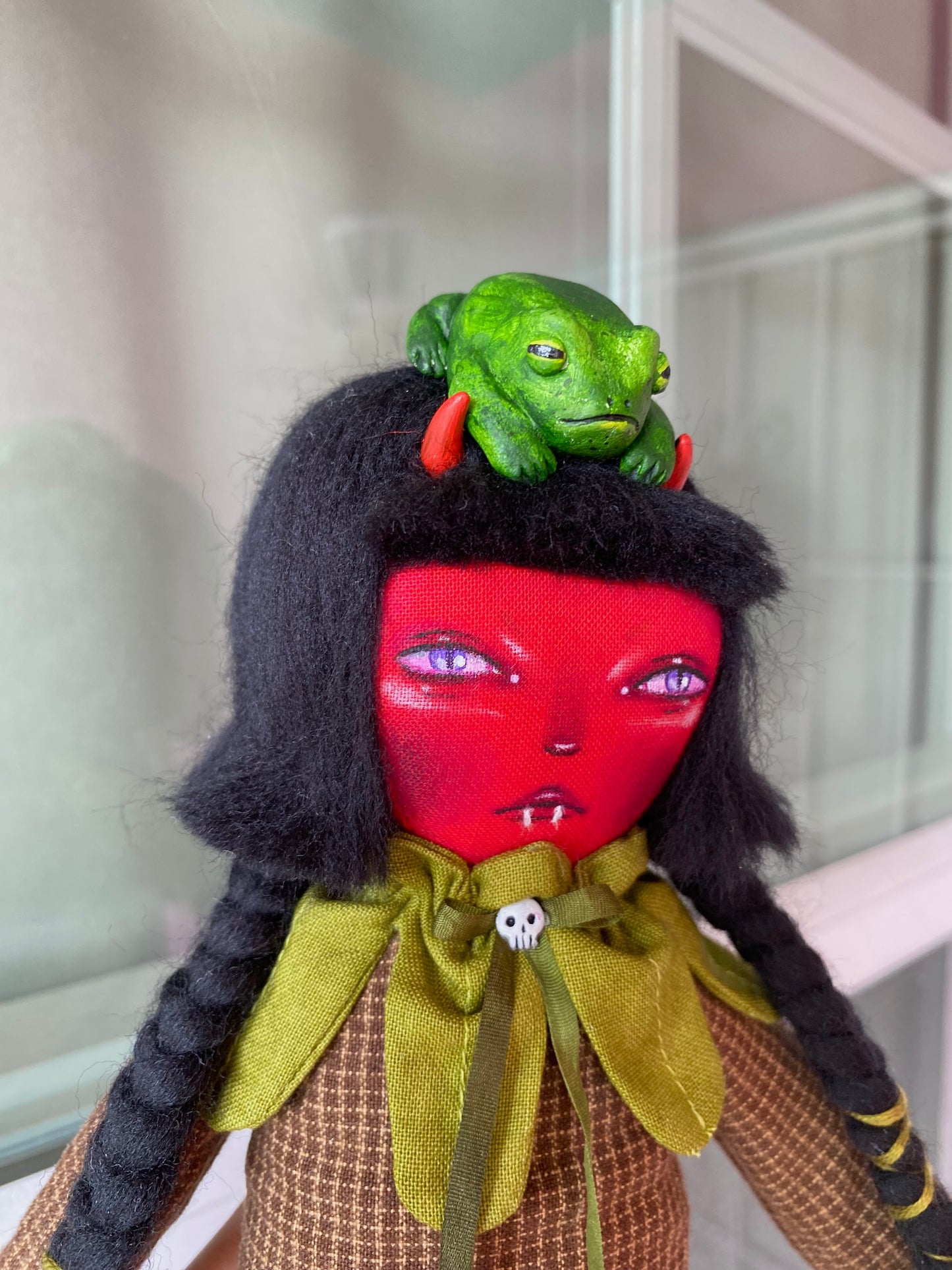 Handmade Woodland Demon Doll